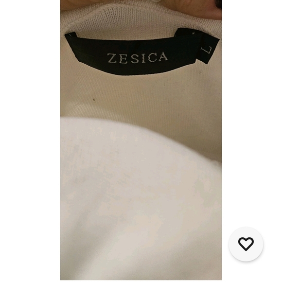 Zesica Colorblock Long Sleeve Knit Crewneck Sweater Top Women's Sz L Flattering - Picture 5 of 7